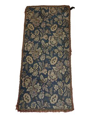 Floral Tapestry Table Runner - Elegant Home Decor - 36" x 17" Vintage